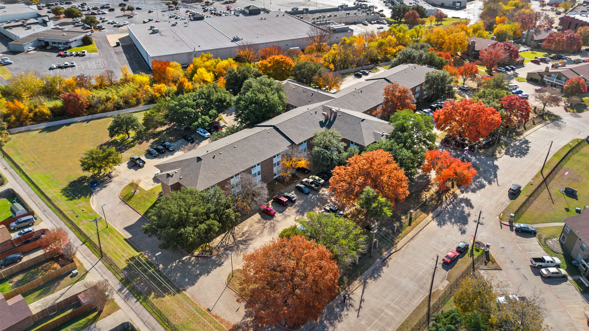 Cedar Green Apartments Aerial Shot